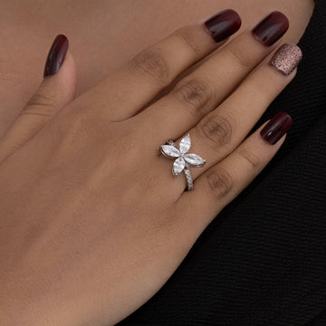 Silver Blossom Ring
