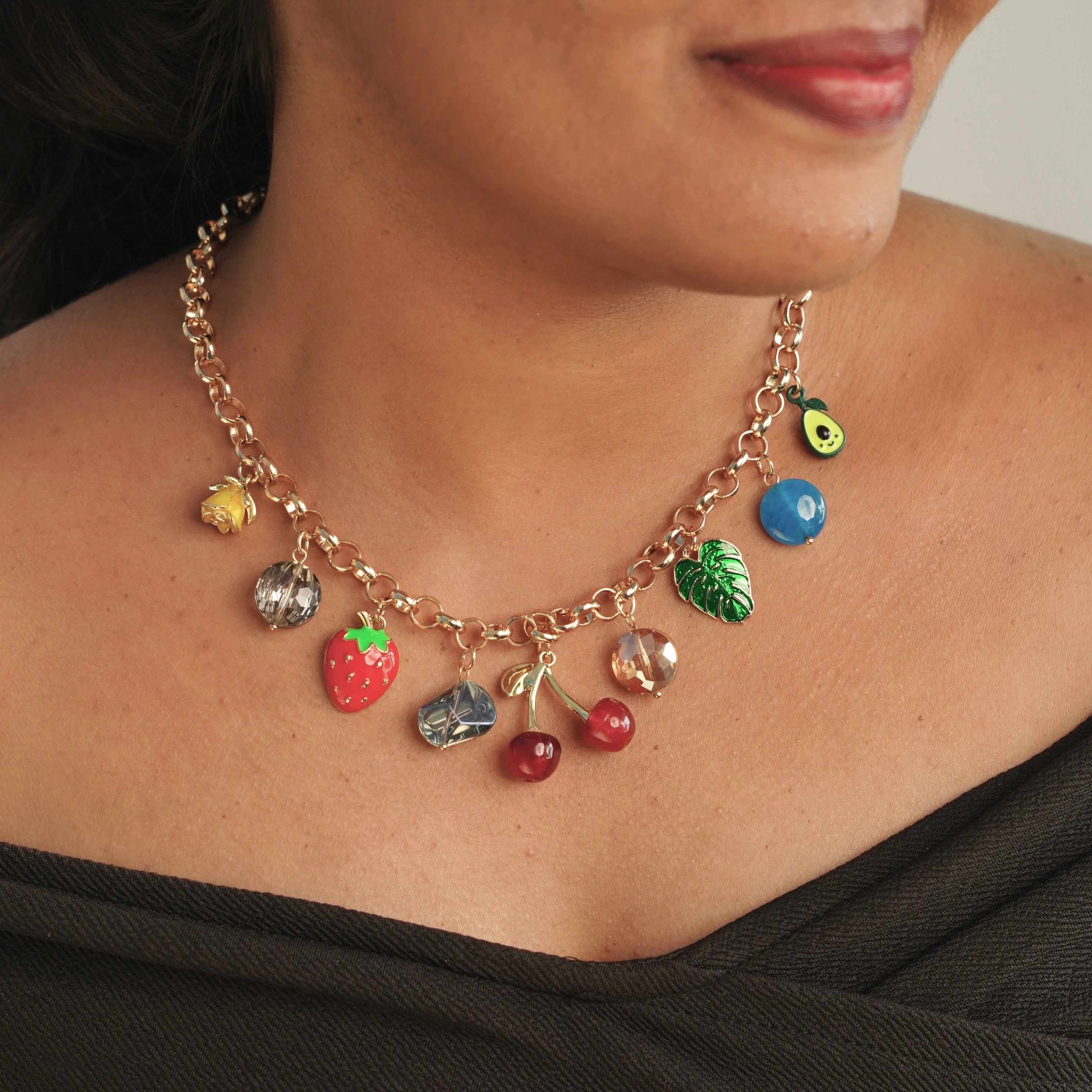 Bloom & Berry Charm Necklace
