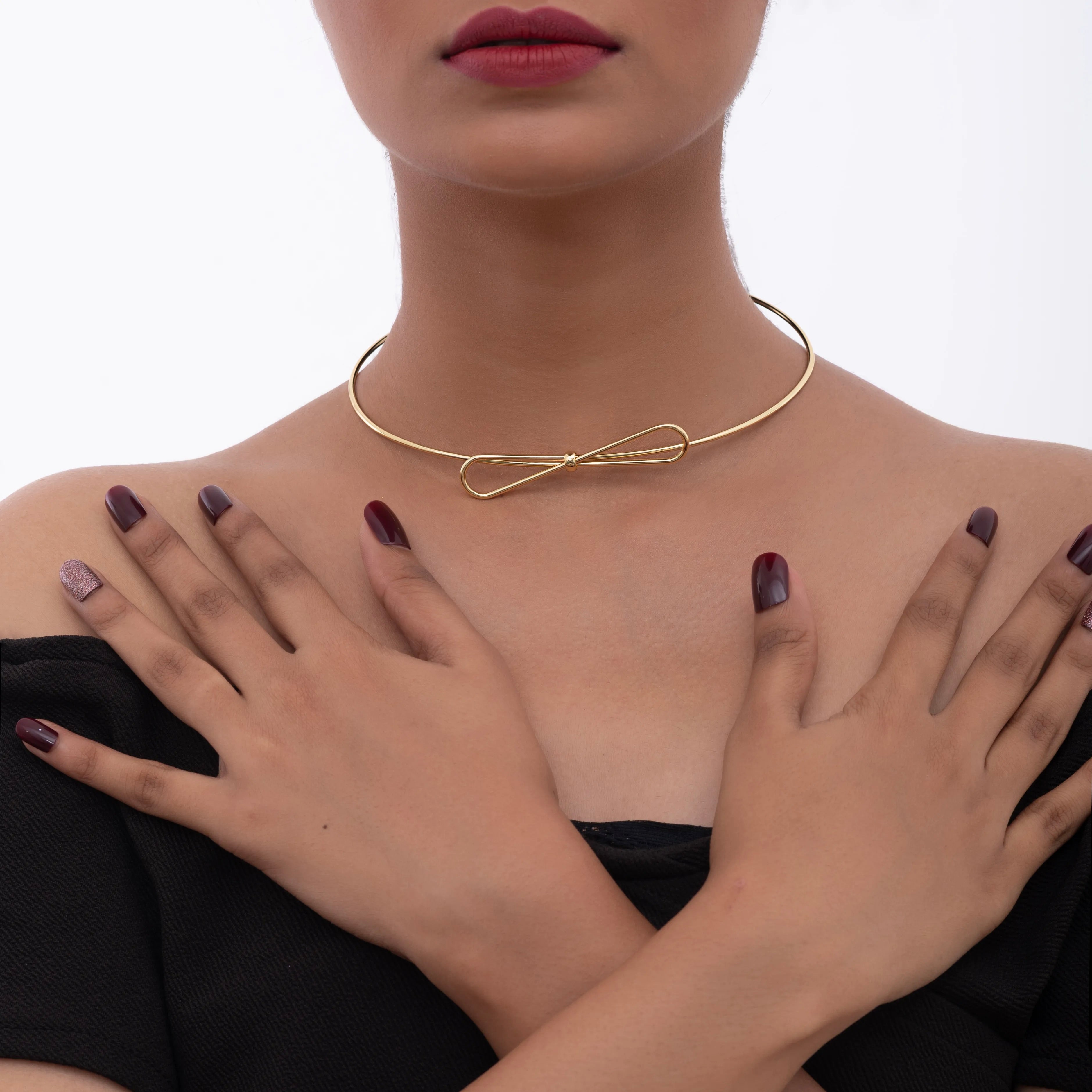 Chic Bow Open Neck Cuff