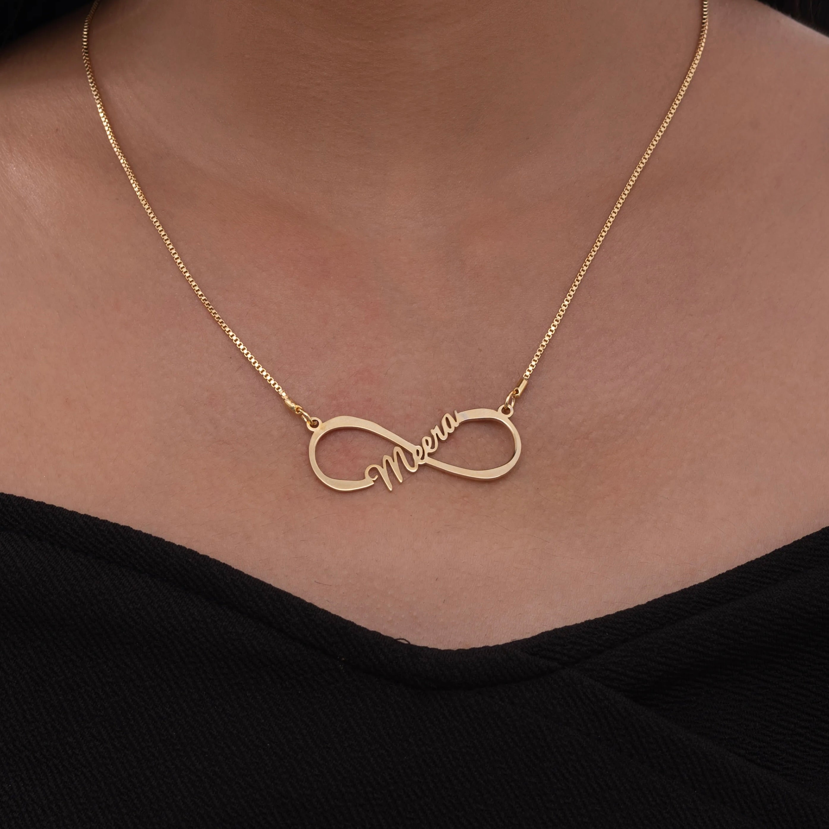 Personalized Timeless Infinity Necklace