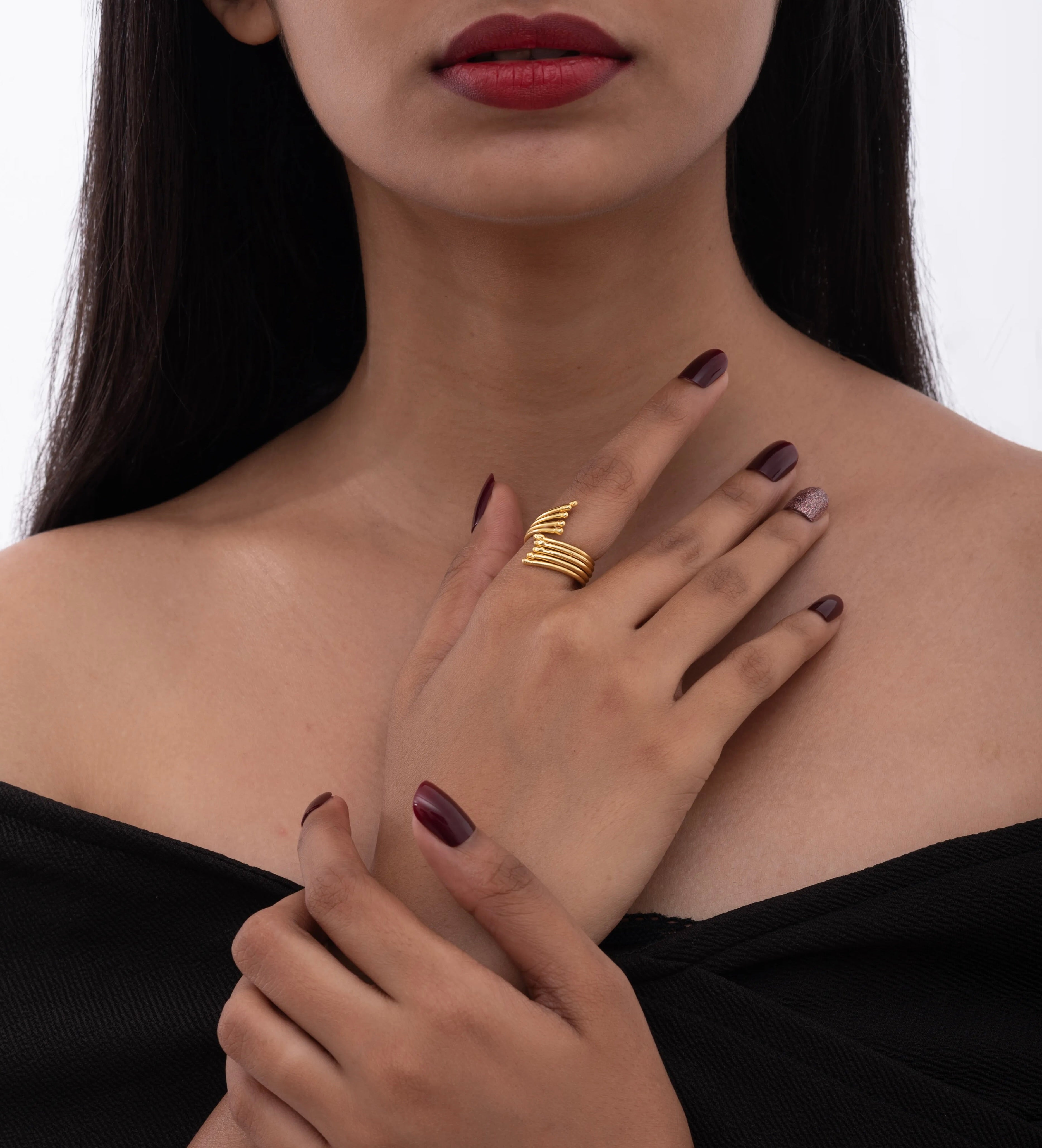 Stacked Five-Layer Ring