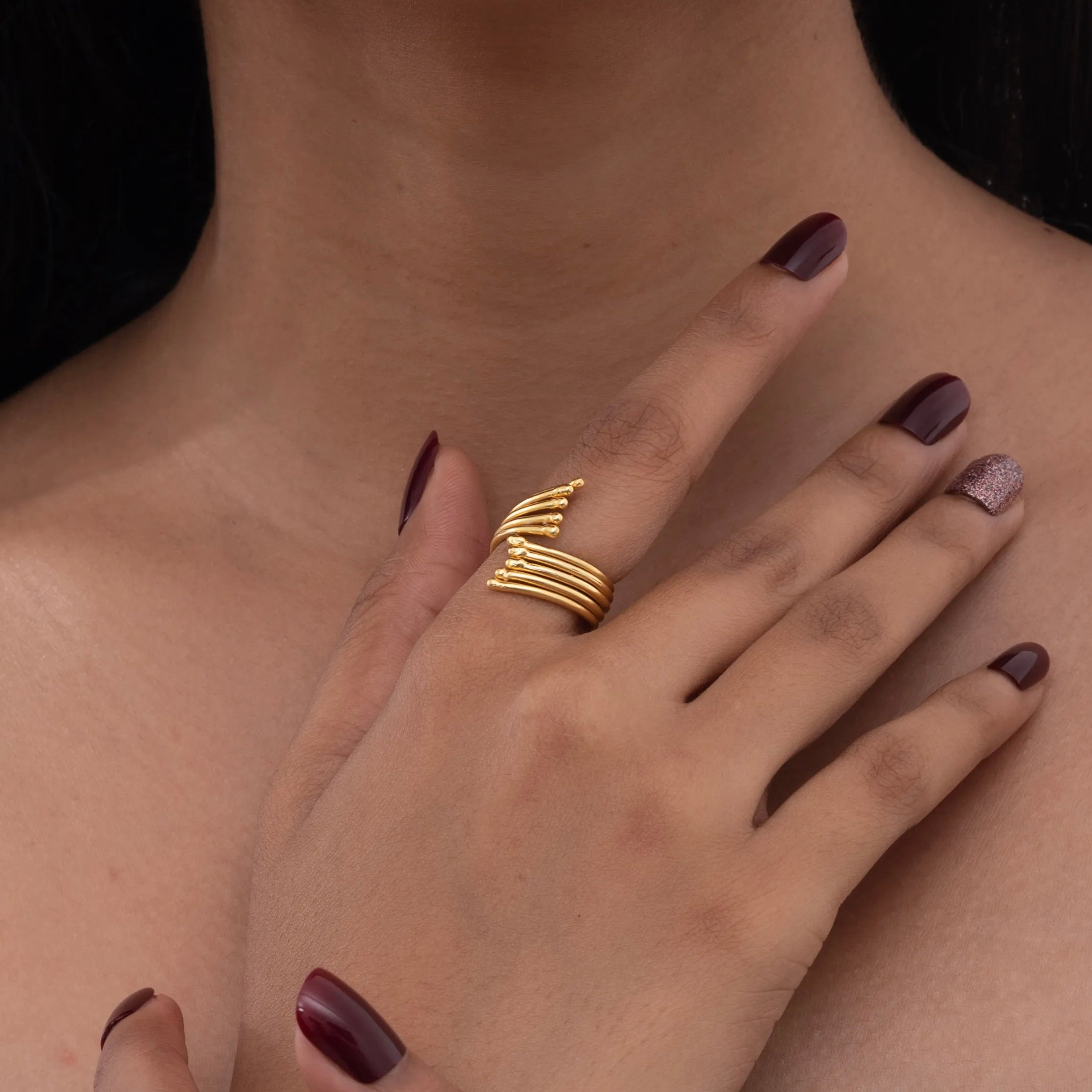 Stacked Five-Layer Ring