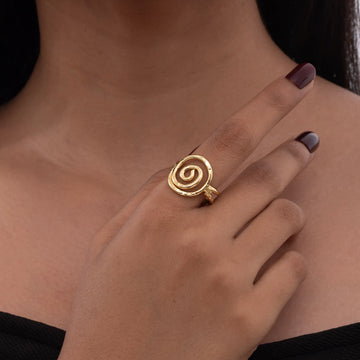 Golden Blossom Ring