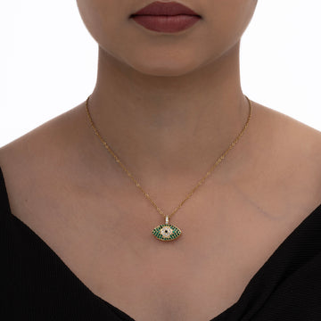 Mystic Green Eye Necklace