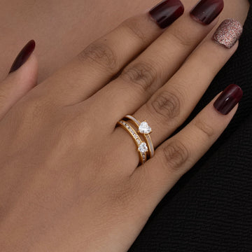 Twin Heart Ring