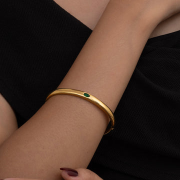 Petite Emerald Cuff