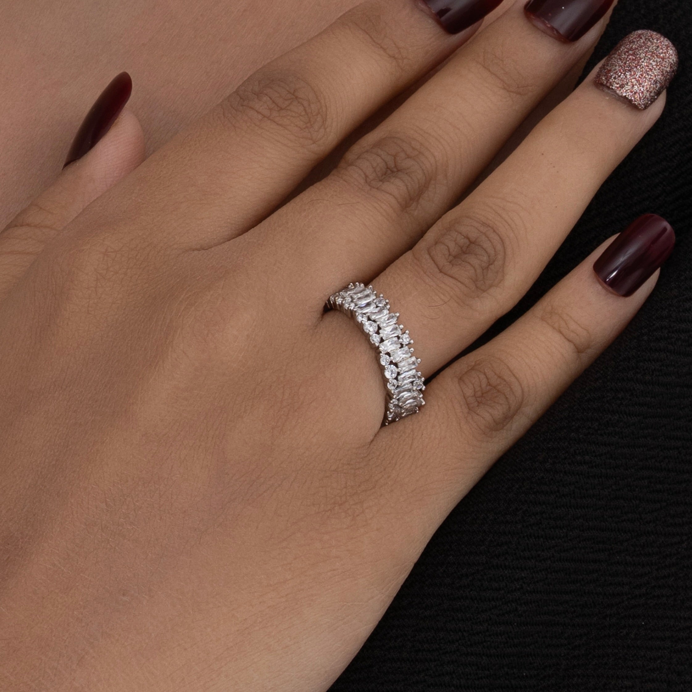 Silver Spark Ring