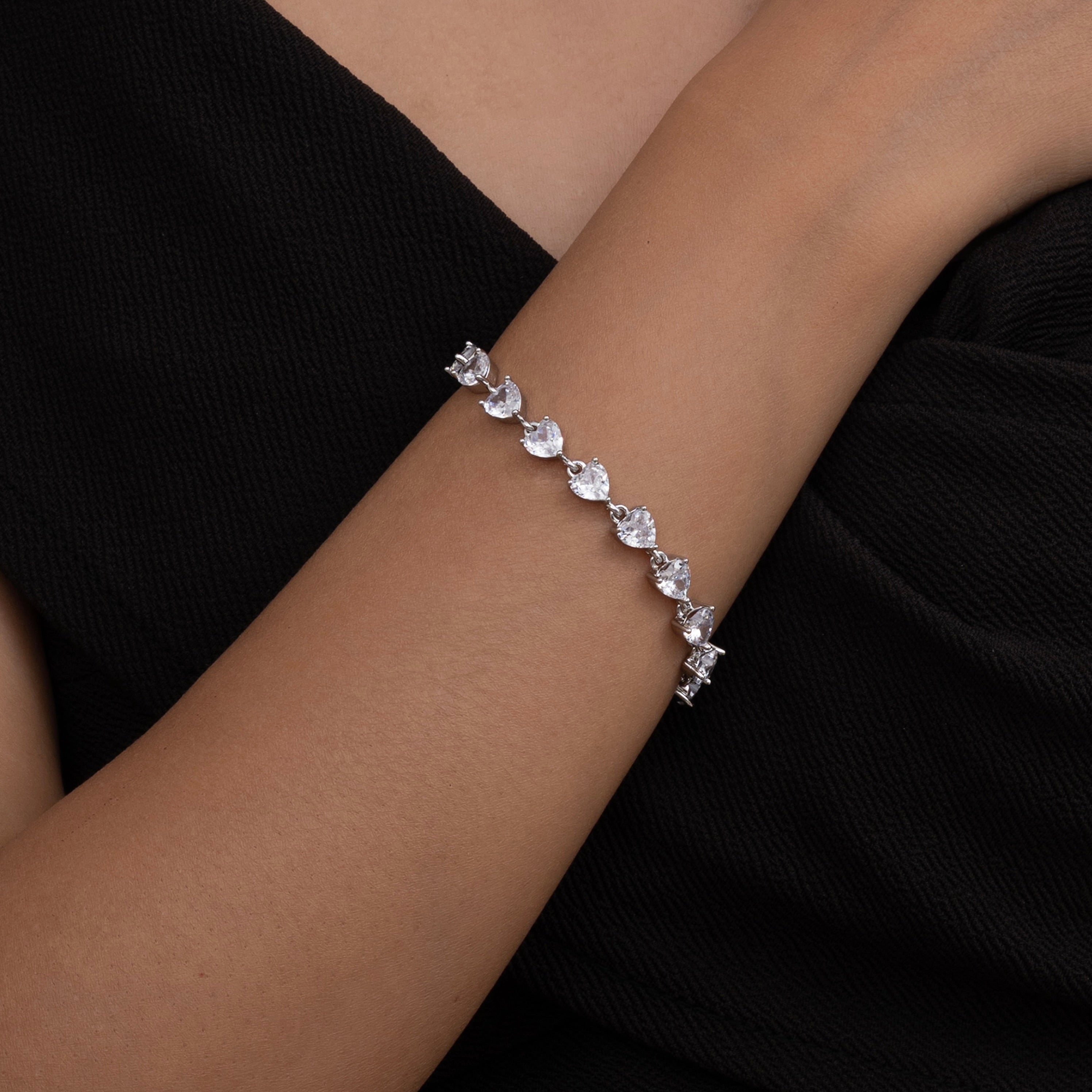 Crystal Heart Bracelet