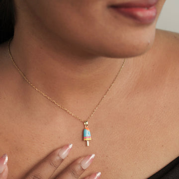 Trendy Ice Cream Charm Necklace