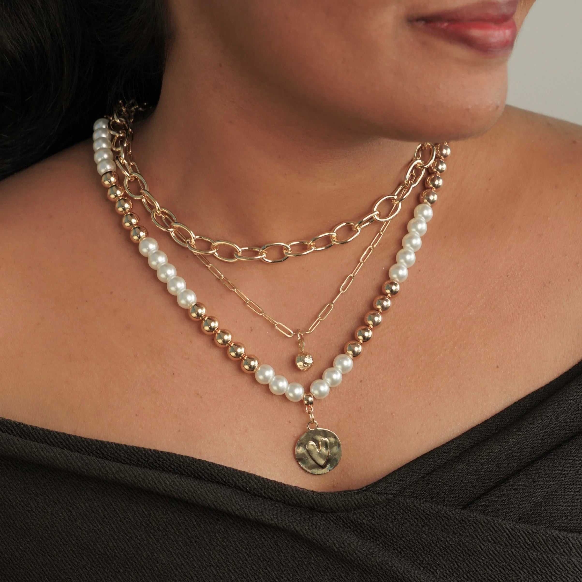Golden Trinity Necklace