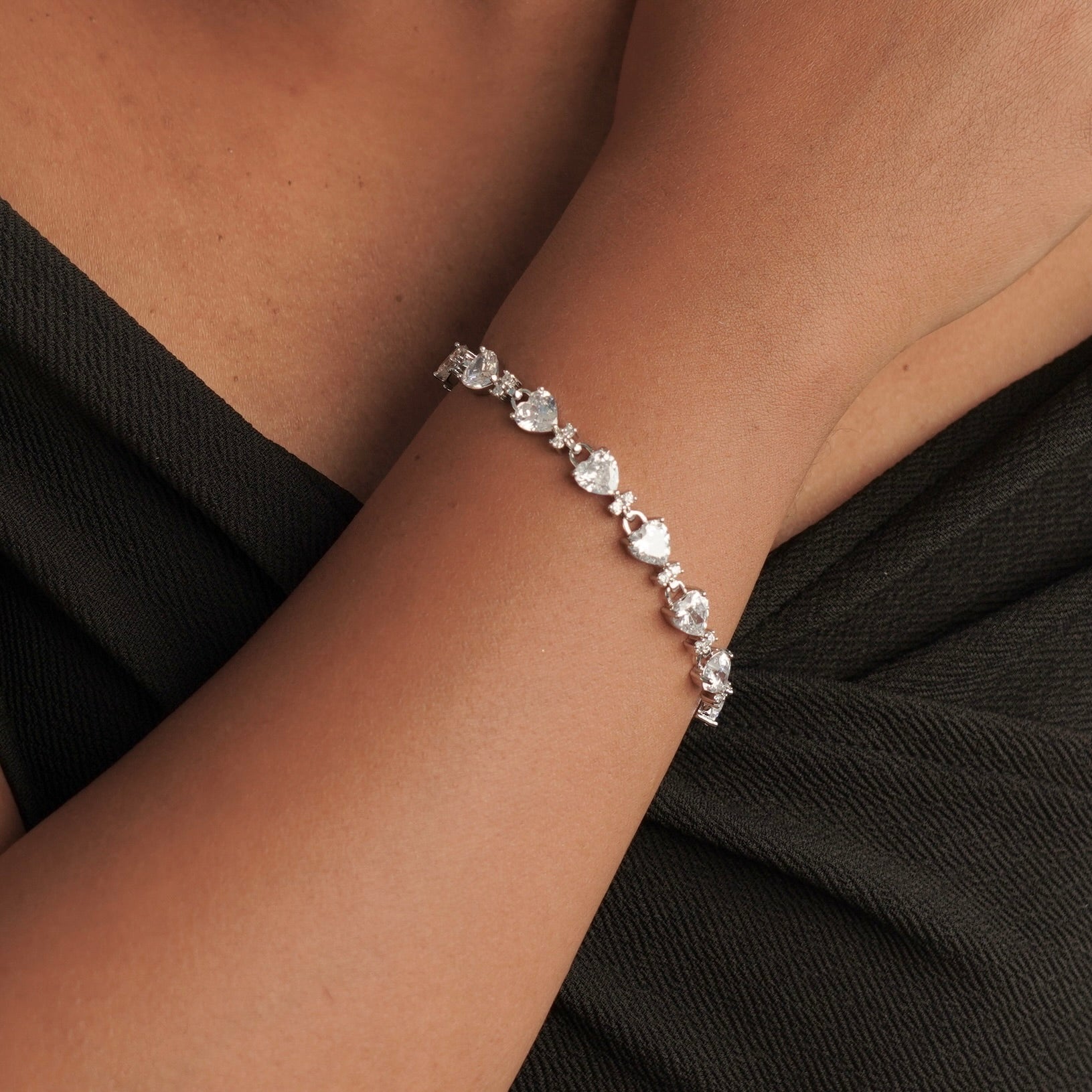 Crystal Heart Bracelet