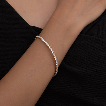 White Crystal Band Bracelet