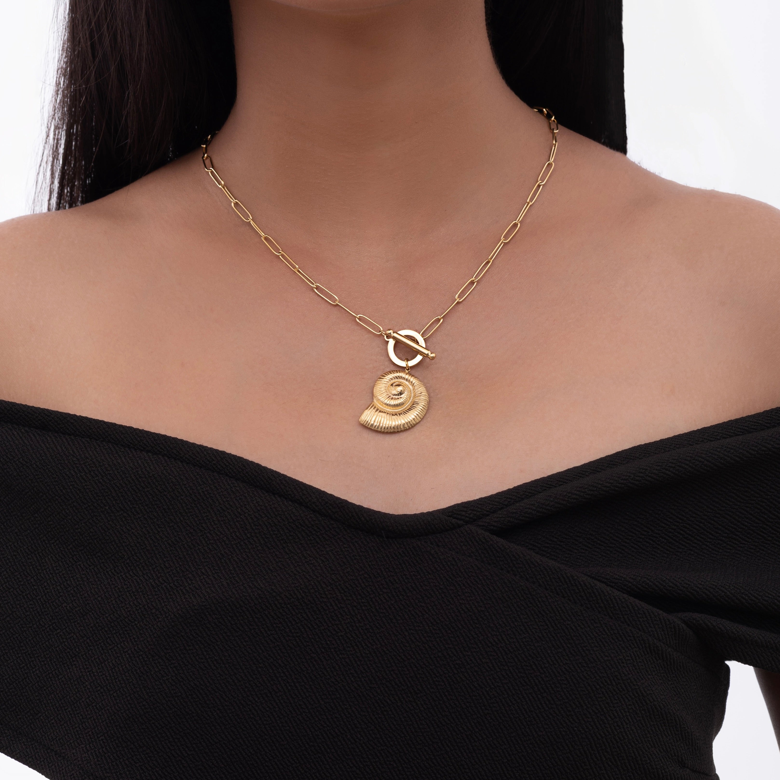 Coastal Shell Link Necklace